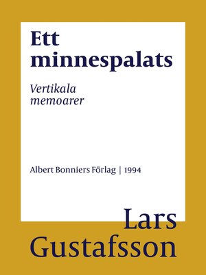 cover image of Ett minnespalats